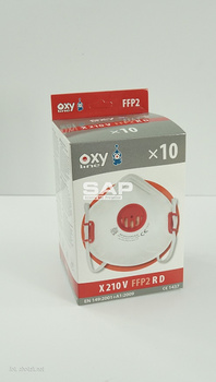 Półmaska ochronna filtrująca z zaworkiem X210V FFP2 R D (op.10szt.)