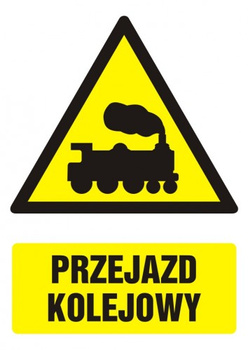 Znak Przejazd kolejowy na płycie PCV (GF032)