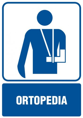 Znak Ortopedia na Folii Samoprzylepnej (RF013)