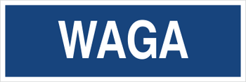Znak waga na płycie PCV (801-199)