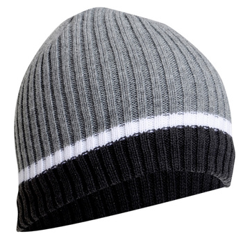 Czapka akrylowa zimowa szaro-biała Lahti Pro
