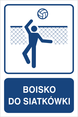 Znak boisko do siatkówki na Folii Samoprzylepnej (823-156)