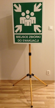 Znak miejsce zbiórki do ewakuacji (składany) Bp-Techem