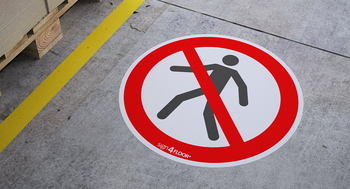 Zakaz przejścia (znak podłogowy) (P004-F)