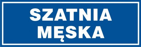 Znak Szatnia męska (PB042)