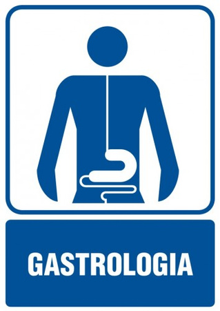 Znak Gastrologia na Folii Samoprzylepnej (RF014)