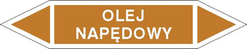 Tabliczka na rurociągi Olej napędowy znak na Folii Samoprzylepnej (R-OCP16)