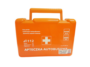 Apteczka autobusowa pierwszej pomocy ABD z wyposażeniem DIN 13157