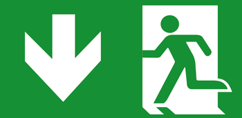 Piktogram do opraw wyjście w dół lewo (E9)