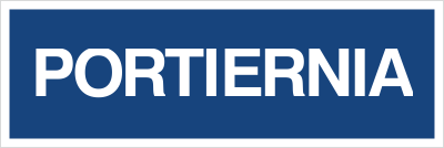Znak portiernia na płycie PCV (801-23)