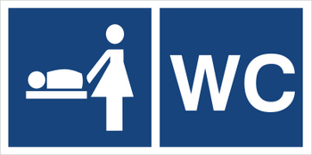Znak przewijalnia dzieci WC na Folii Samoprzylepnej (865-31)