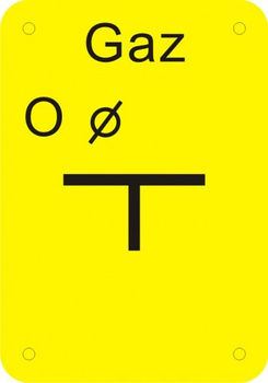 Znak tablica odwadniacza na płycie PCV (JC002)