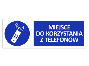 Znak Miejsce do korzystania z telefonów (T112)