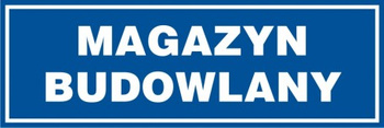 Znak Magazyn budowlany (PB031)