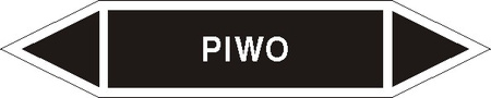 Tabliczka na rurociągi Piwo znak na płycie PCV (R-IC10)