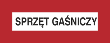 Znak sprzęt gaśniczy  na płycie PCV (231-06)