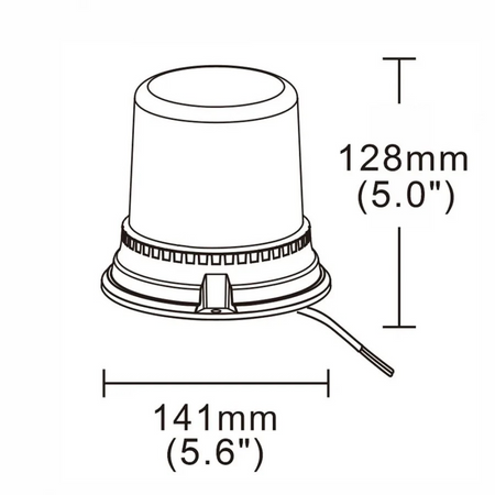 Lampa błyskowa LED 22W (mocowana na śruby) ALR0011-4
