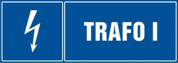 Znak Trafo 1 na płycie PCV (HH040)