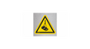 Uwaga, Wiszące ładunki (znak podłogowy) (W015-F)