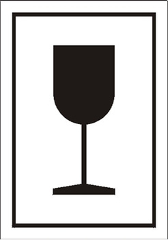 Znak ostrożnie kruche na Folii Samoprzylepnej (701-13)