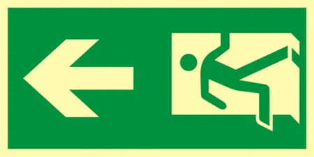 Znak ewakuacyjny - Kierunek drogi ewakuacyjnej (AC213)