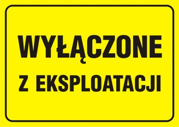 Znak Wyłączone z eksploatacji (PA046)