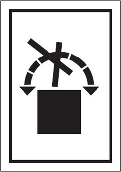 Znak nie obracać, nie przetaczać na Folii Samoprzylepnej (701-24)