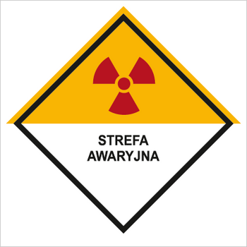 Znak Strefa awaryjna na Folii Samoprzylepnej (317-22)