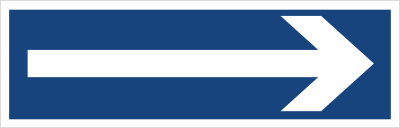Znak strzałka informacyjna (103)