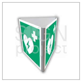 Znak AE810 Defibrylator (3D dościenny)