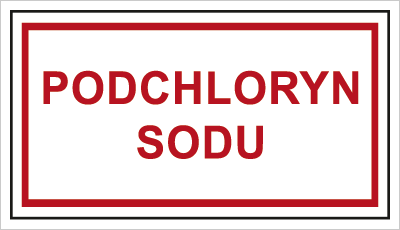 Znak podchloryn sodu na Folii Samoprzylepnej (815-06)