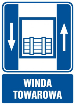 Znak Dźwig towarowy na Folii Samoprzylepnej (RB006)