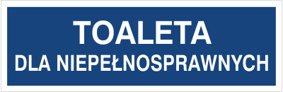 Znak toaleta dla niepełnosprawnych (823-35)