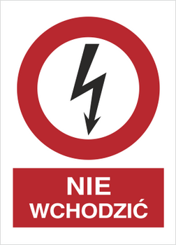 Znak Nie wchodzić na Folii Samoprzylepnej (630-06)