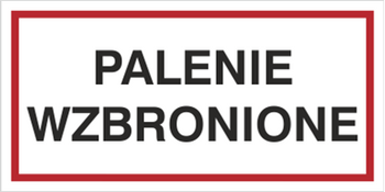 Znak palenie wzbronione na płycie PCV (830-02)