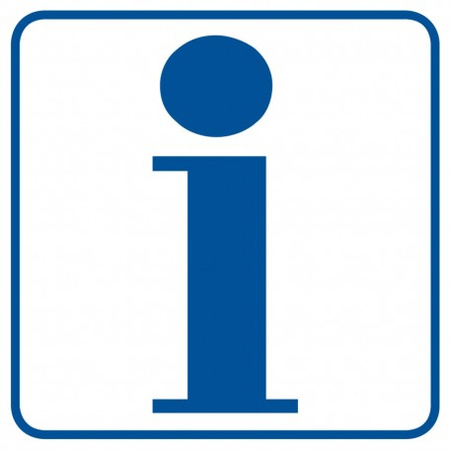 Znak Informacja na Folii Samoprzylepnej (RA011)
