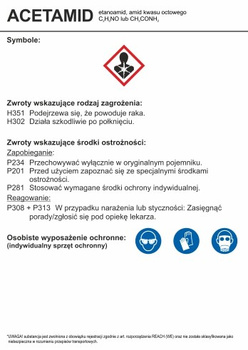 Znak Acetamid (LC020)