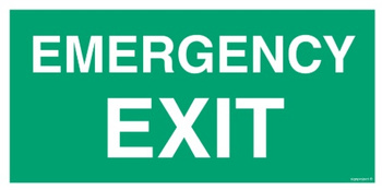 Znak emergency exit (AC002) Signproject