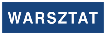 Znak warsztat na Folii Samoprzylepnej (801-31)