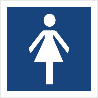 Znak toaleta damska (823-02)