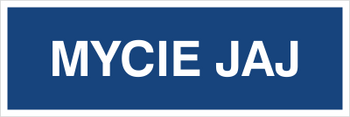 Znak mycie jaj na płycie PCV (801-209)