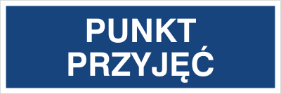 Znak punkt przyjęć na Folii Samoprzylepnej (801-80)