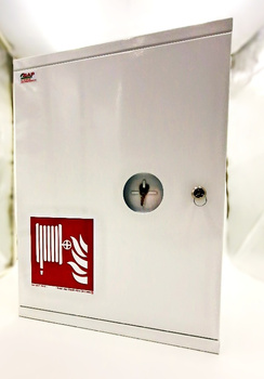 Szafka hydrantowa na wąż pożarniczy biała