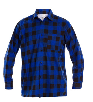 Koszula robocza flanelowa niebieska