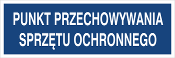Znak punkt przechowywania sprzętu ochronnego na Folii Samoprzylepnej (801-155)
