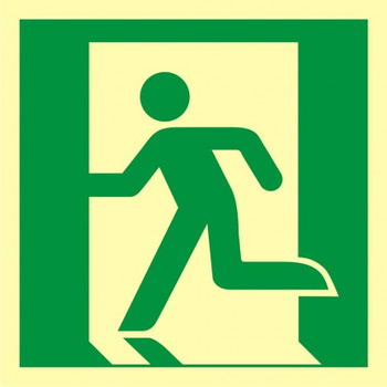 Znak wyjście ewakuacyjne (lewostronne) (AE001) Signproject