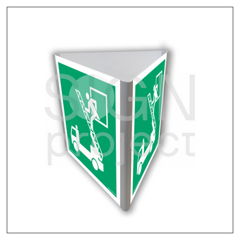 Znak AE817 Okno ratunkowe (3D dościenny)