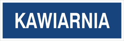 Znak kawiarnia na płycie PCV (801-251)