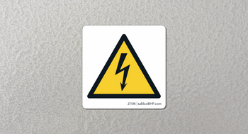 Oznaczenie Uwaga! Wysokie napięcie (Z106)
