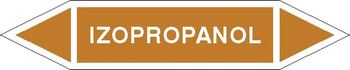 Tabliczka na rurociągi Izopropanol znak na Folii Samoprzylepnej (R-OCP08)